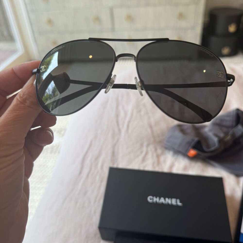 Chanel Pilot Aviator Glasses